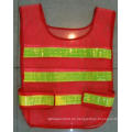 Polyester Traffic Weste mit reflektierendem Streifen